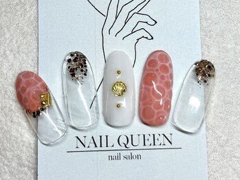 ネイルクイーン(Nail Queen)/オレンジドロップネイル♪¥8800