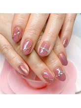 センスネイル(Sense nail)/くすみピンクネイル