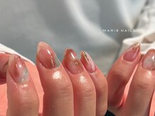 マリーネイルズ 表参道店(MARIE NAILS)/定額¥7,700 ニュアンス 0918c