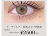 【初回】最高級フラットエクステ使用 下まつげ両面40本まで 《今だけ¥2,500》