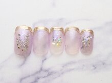 池袋ネイルサロン イイネイル(Ee-Nail)/ミラー先端ラインネイル初￥7500