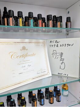 メグリ(めぐRe.)の写真/アロマの香りに包まれた店内で、こだわりのエッセンシャルオイルによるケアを☆
心身ともにリラックス