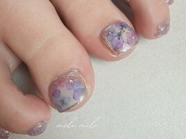 紫陽花ネイル