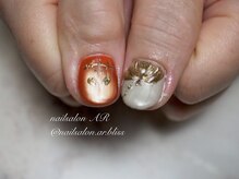 ネイルサロンアンドスクール エーアール(AR)/ハロウィンネイル★パンプキン♪