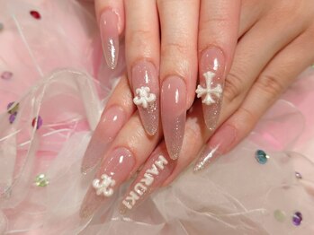 クリスタルネイル(CrystalNail)の写真/【スカルプ】他店オフ無料☆アートつけ放題¥14800は欲張りな貴女にぴったり♪長さ出し/持ち込み/カラー調合