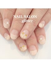ネイルサロン グリッター(NAIL SALON glitter)/ツイードフレンチネイル5000円