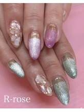 アールローズ(R-rose)/マグネットネイル￥11000