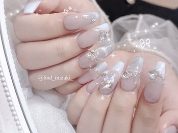 リンドネイル バイ モカ アンド ララ(Lind nail by moca and LaLa)/【mizuki】フレンチネイル