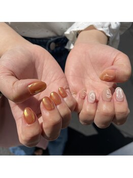 ネイルズトーキョー(nails TOKYO)/ぷくぷく　ちぐはぐ