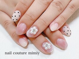 パールフラワーネイル☆