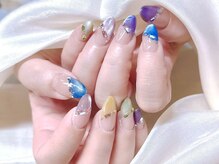 エムズ ネイルサロン(M2)/変形フレンチマグネットネイル