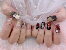 痛ネイル 推し モチーフネイル