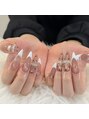 ルシ ネイル 新大久保(LUCI NAIL) チップ長さし持ち込み、デザイン