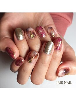 アイリーネイル(IRIE NAIL)/ジェル　ニュアンス８本アート