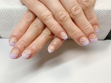 トヨネイル(TOYO NAIL)/斜めフレンチラベンダー☆