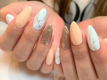 メイト(mate)/大理石風ネイル