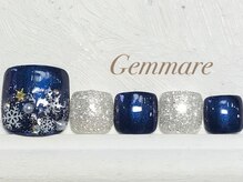 ジェンマーレ 青葉台店(Gemmare)/キラキラ雪の結晶ネイル