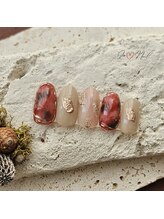 キュアネイル(Qa Nail)/秋のくすみべっ甲☆9900円