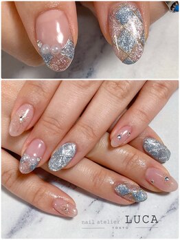 ネイルアトリエルカ(nail atelier LUCA)/W-552 大人可愛いハウルネイル
