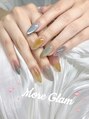 モアグラム 池袋東口店(More Glam)&nbsp;透明感のあるマルチカラーがお洒落なインク風ニュアンス。