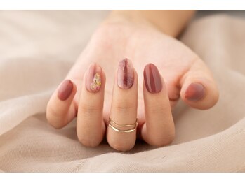 エムスラッシュ ネイル センター北店(M.SLASH)/ピンク秋ネイル