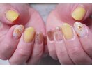 ミラー向日葵ネイル