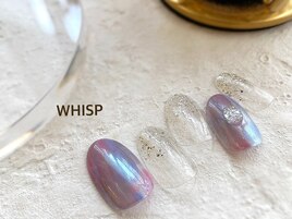 クリアオーロラマーブルネイル