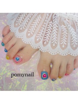 ポミーネイル 新宿西口店(pomy nail)/ストーンフットネイル