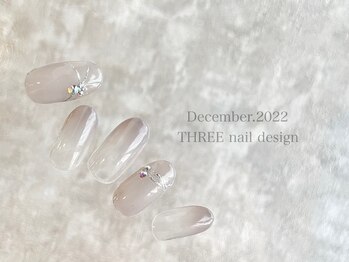 スリー(THREE)/December 2022/nail desing