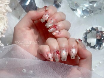 ハートチェックネイル