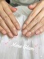 モアグラム 池袋東口店(More Glam)&nbsp;ナチュラルなベースに赤のスキニーフレンチが映える大人上品。