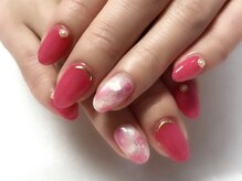 ディア ネイル(Dear Nail)/ピンクカラー×シェル☆