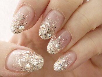 ネイルマジック 仙台一番町店(NAIL MAJIC)/ラメグラストーングラデ★オ-ダ-