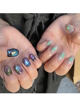 ビューティーフロア ビビット サロンアンドスクール(BEAUTYFLOOR vivid salon&school)/宇宙ネイル★