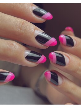 ネイルサロン プール ヴー(Nail Salon Pour Vous)/【オーダー】3段フレンチネイル