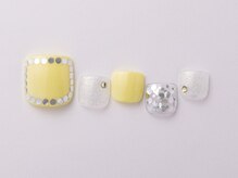 アイネイルズ 恵比寿店(I nails)/イエローホロシンプル夏9480円