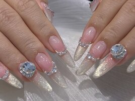 ストーン付けラググラテーション