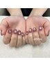 【nail】マグネットorミラーネイル￥7000