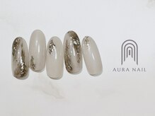 オーラ レアレア市川店内(AURA)/モード系ニュアンスネイル