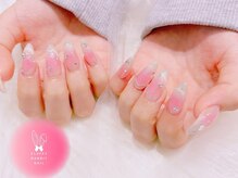 フラッフィーラビットネイル(fluffy rabbit nail)/チークネイル ピンク ワンホン