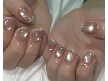 フォックスネイル(fox.nail__)/マグネットフレンチ