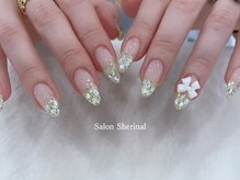 シェリナル 平岸店(Sherinal)/ラメグラデーション＋パーツ