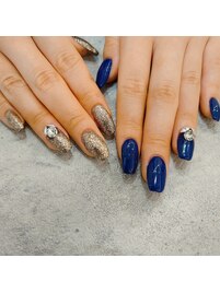 ラメ×ワンカラー