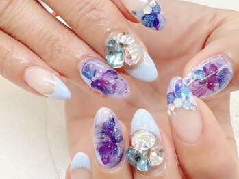 フラワーネイル¥10000