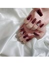 キレイめボルドーネイル