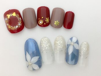 ネイルサロン ロピ(nailsalon Lopi)/大人可愛いクリスマスネイル