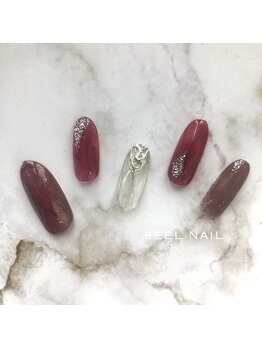 フィールネイル 天神橋店(feel nail)/くすみカラー/マグネット