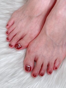 ネイルズ アヴァンティ(Nails Avanti)/親指アート付フットジェル