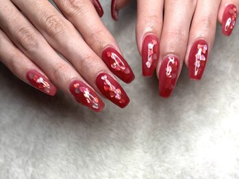 ラピス(Lapis)/ハートホロ/ホロ/二月ネイル