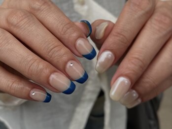 サクノネイル(SAKUNONAIL)/ブルーフレンチパール